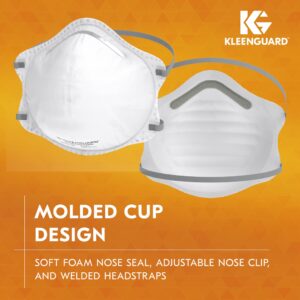 Kleenguard™ 3300 Series N95 Particulate Respirator (54625), RA3315 Molded Cup Style, NIOSH-Approved, Regular Fit, White (20 Respirators/Box)