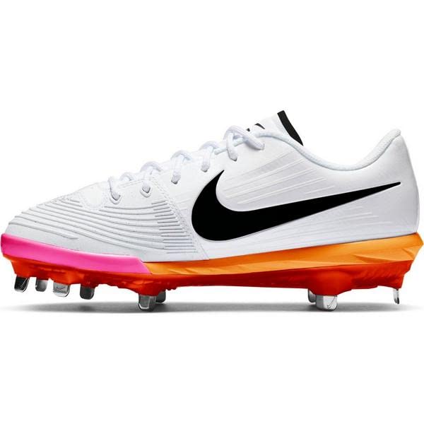 Nike Lunar Hyperdiamond 3 Pro White/Bright Crimson/Pink Blast Women's Softball Cleat SZ 9