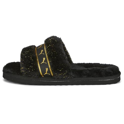 PUMA Fluff Remix Star Puma Black/Metallic Gold 8 B (M)