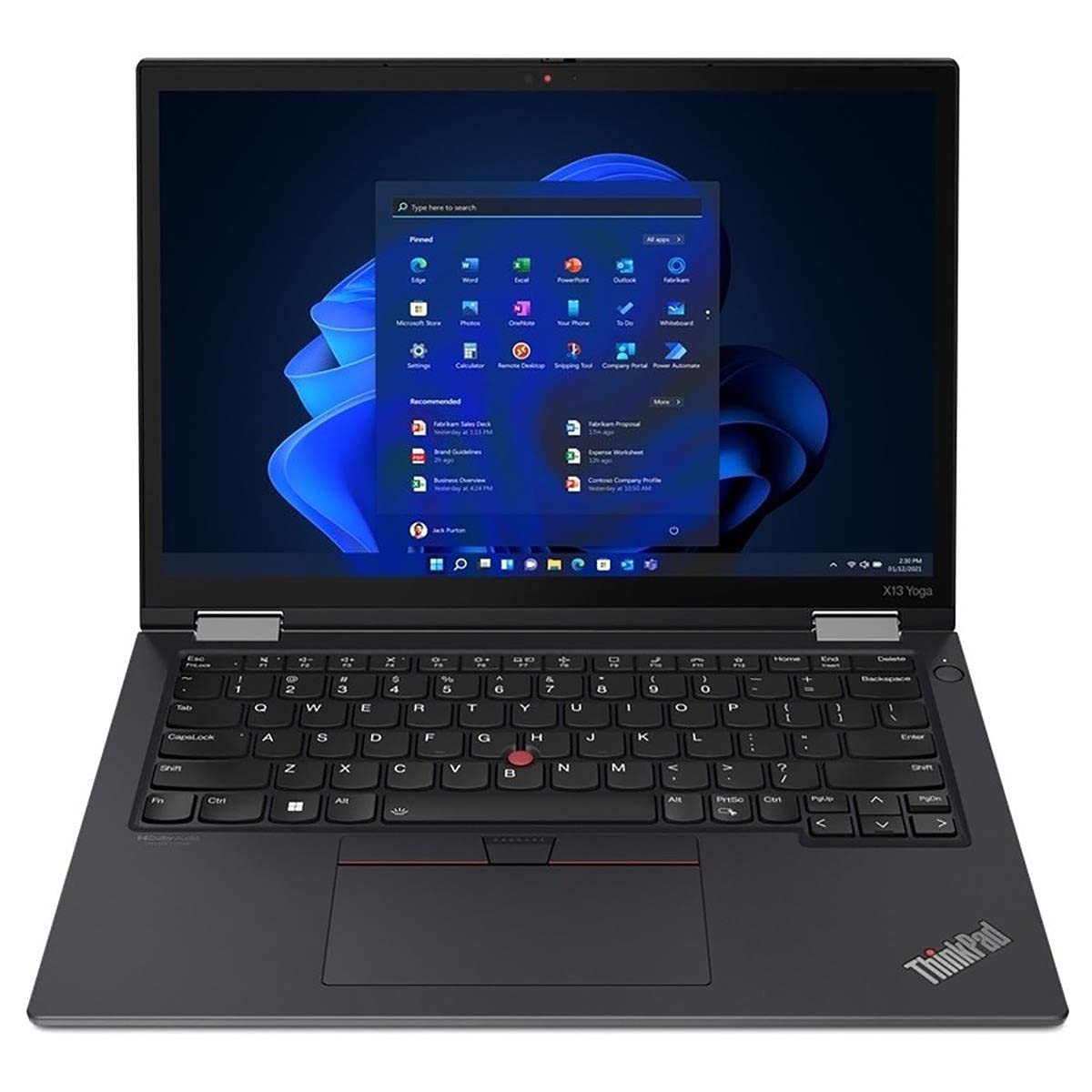 Lenovo ThinkPad X13 Yoga Gen 3 21AW002NUS 13.3" Touchscreen Convertible 2 in 1 Notebook - WUXGA - 1920 x 1200 - Intel Core i7 12th Gen i7-1255U Deca-core (10 Core) - 16 GB Total RAM - 16 GB On-Board