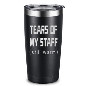 ariable tears of my staff - christmas gifts for boss from employee - best gift ideas for world best boss ever, assistant, men, birthday, principal, bosses day, office