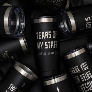 ARIABLE Tears of My Staff - Christmas Gifts for Boss from Employee - Best Gift Ideas for World Best Boss Ever, Assistant, Men, Birthday, Principal, Bosses Day, Office