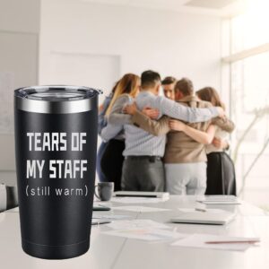 ARIABLE Tears of My Staff - Christmas Gifts for Boss from Employee - Best Gift Ideas for World Best Boss Ever, Assistant, Men, Birthday, Principal, Bosses Day, Office