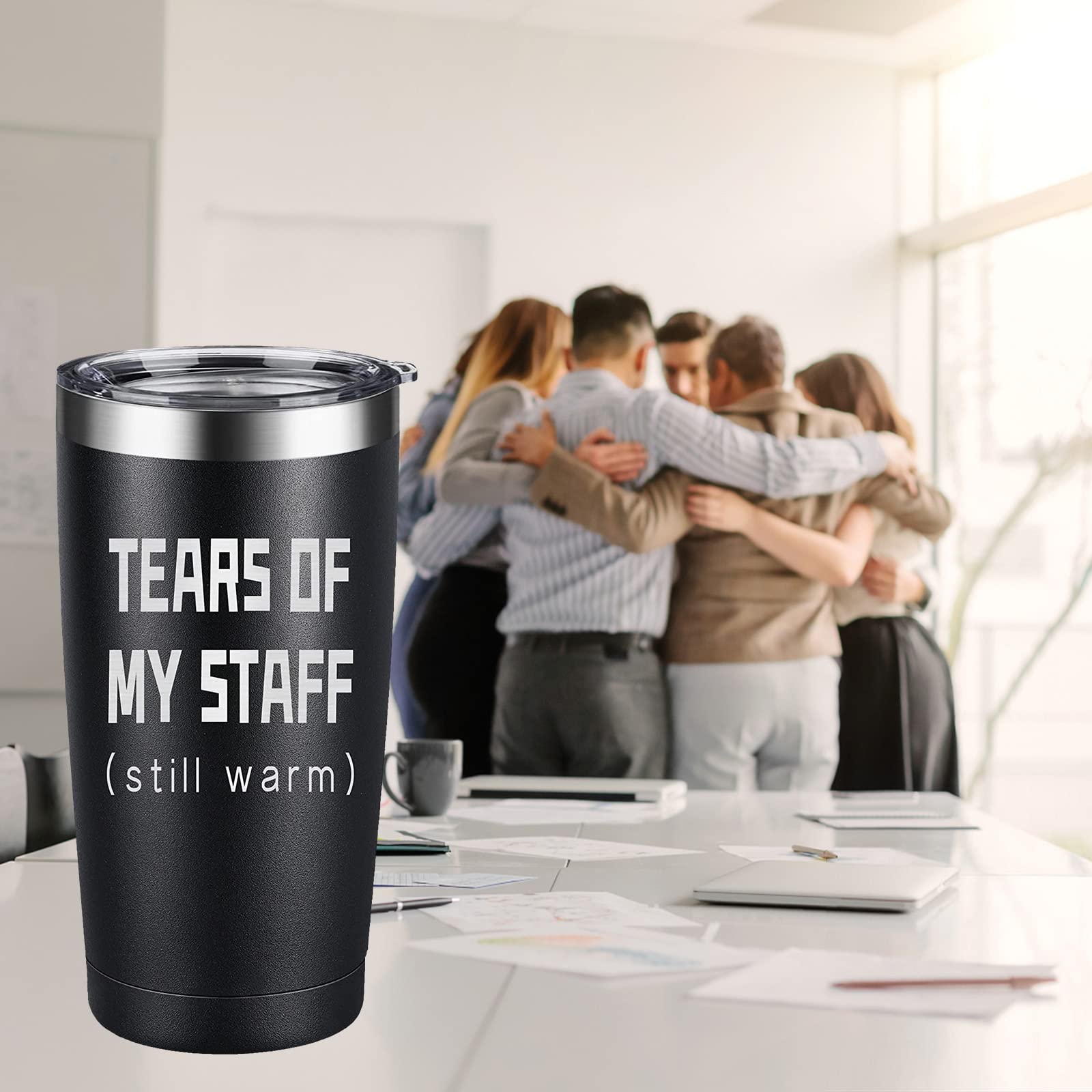 ARIABLE Tears of My Staff - Christmas Gifts for Boss from Employee - Best Gift Ideas for World Best Boss Ever, Assistant, Men, Birthday, Principal, Bosses Day, Office