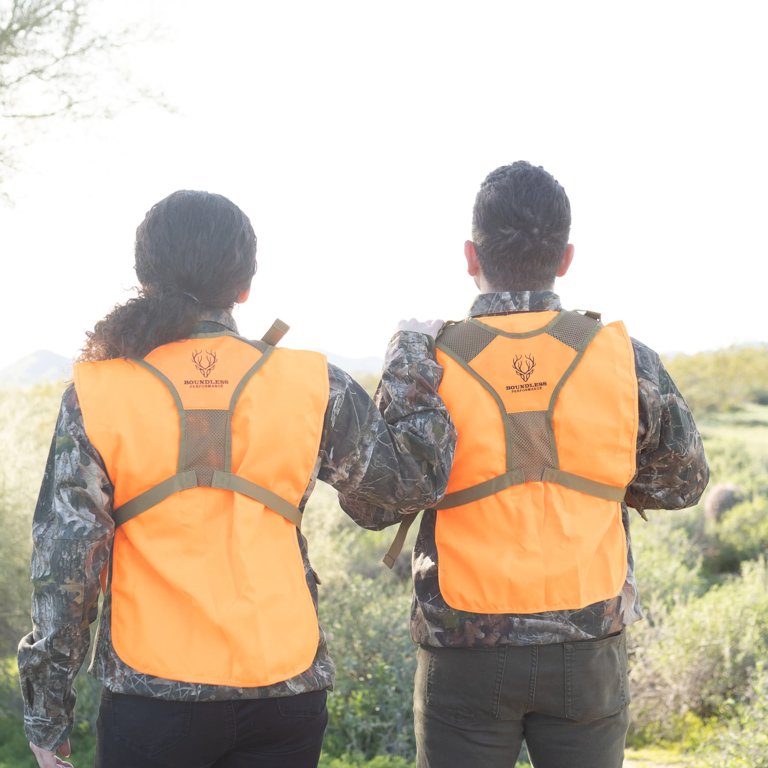 Boundless Performance Binocular Harness Chest Pack - Our Bino harness case is great for hunting, hiking, and shooting - Bino straps secure your binoculars - holds rangefinders, bullets, gear - Orange