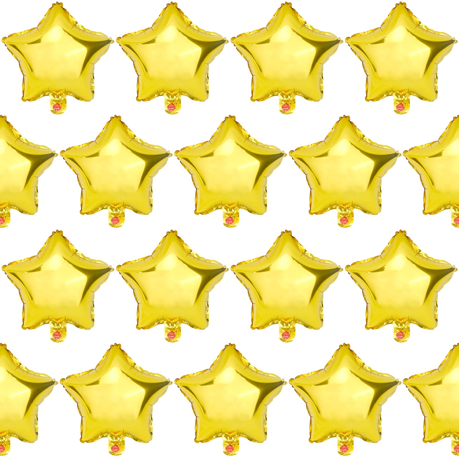 Moukiween Star Balloons,50 Pieces 10 inch Gold Star-Shape Foil Balloons Mylar Balloons for Party Decorations