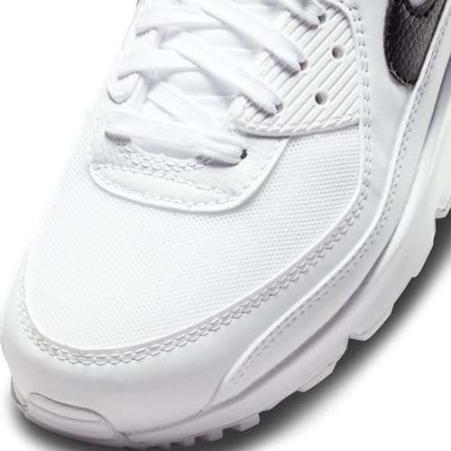 Nike WMNS Air Max 90 Women's Shoes (White/White/Black, us_Footwear_Size_System, Adult, Women, Numeric, Medium, Numeric_12)