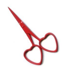 kelmscott designs 3.75" red hots scissors