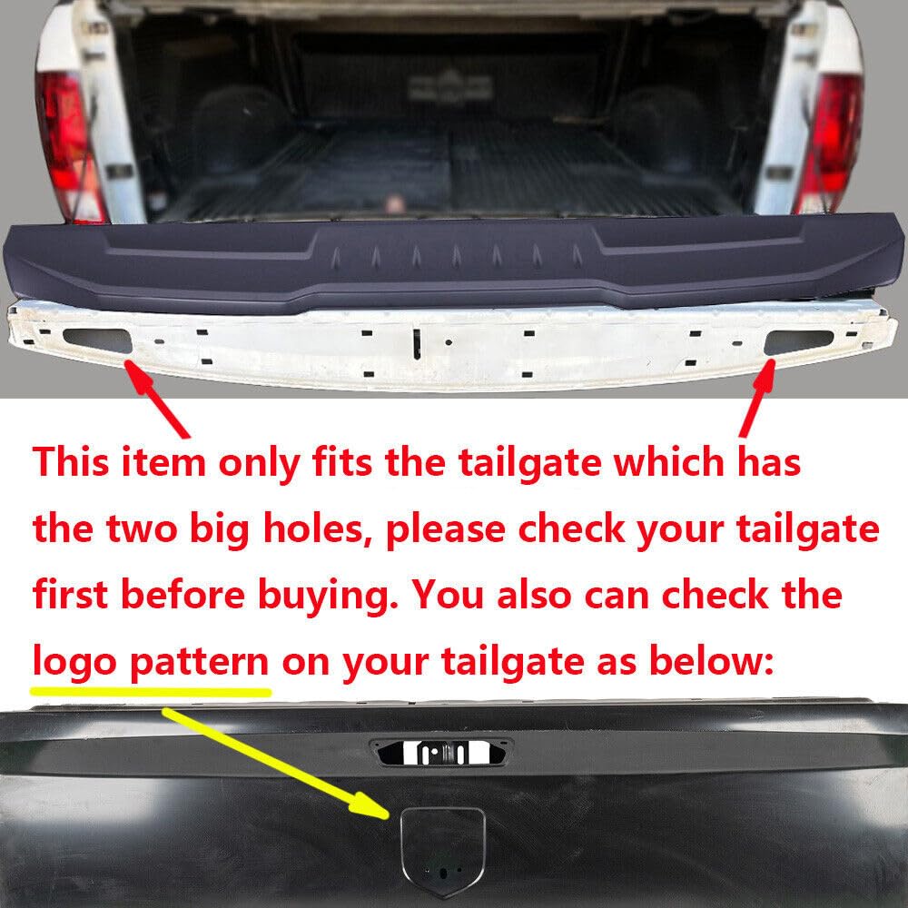 KARPAL Tailgate Spoiler Top Protector Cover Compatible with 2011-2018 Ram 1500 2500 3500 2019-2021 Ram 1500 Classic