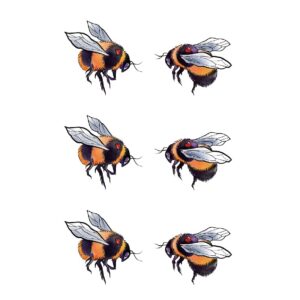 SanerLian Bee Insect Temporary Tattoo Sticker Ladybug Cartoon Fake Cartoon Boys Girls Kids Hand Arm Party Favor Waterproof 10.5X6cm Set of 12 (SF170)