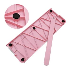 QYQRQF Paper Cutter, A4 Paper Trimmer with Security Safeguard & Side Ruler Portable Straight Edge Cutter for Scrapbooking Craft Paper, Photos, Label, Cardstock (Pink)