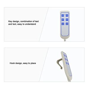 Lift Bed Remote Control, 8 Pin Button Control Hand Control Handset Remote Hook Design IP66 for Smart Home