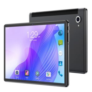 10.1 inch s15 tablet, 4+32g full screen tablets with dual sim card slots, android 8, 1280x800 hd, wifi, bluetooth, gps, 2mp/5mp camera (black)