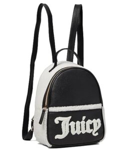 juicy couture flashback small backpack black/off-white one size