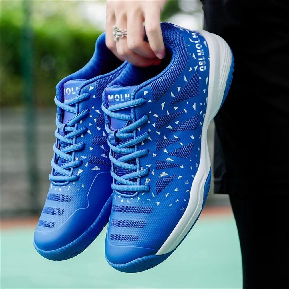 Jakcuz Pickleball Shoes for Women Badminton Tennis Shoes Indoor Outdoor Court Training Shoe Racketball Squash Volleyball Sneakers Blue Size 5.5