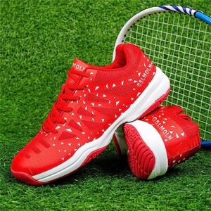 Fashion Sneakers for Women Lightweight Breathable Lace-up Walking Shoes for Indoor Outdoor Red Size 10.5