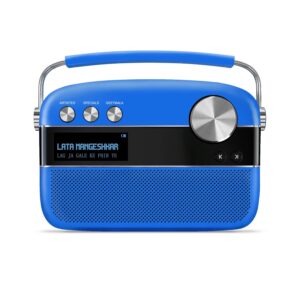 saregama carvaan premium (pop color range) hindi - portable music player with 5000 preloaded songs, fm/bt/aux (coral pink)