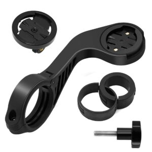 thinvik bike computer mount for garmin edge 1040 1030 840 830 540 530 130 compatible with 25.4 31.8 35mm handlebars comes with quick release gopro mount adapter and light holder