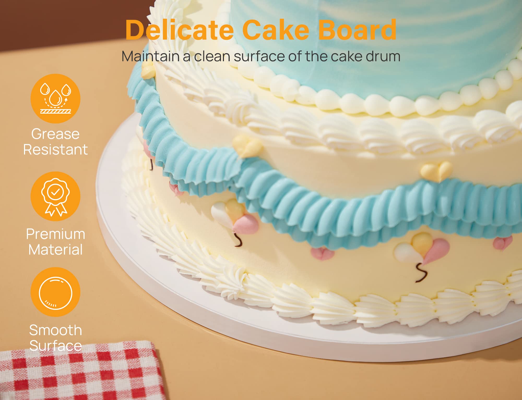 Kootek 177 Pcs Cake Decorating Kits and Cake Boards Drum 12 Inch
