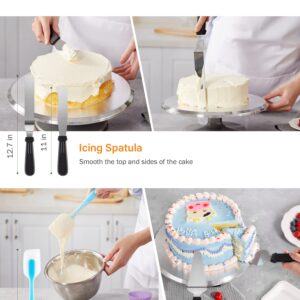 Kootek 177 Pcs Cake Decorating Kits and Cake Boards Drum 12 Inch