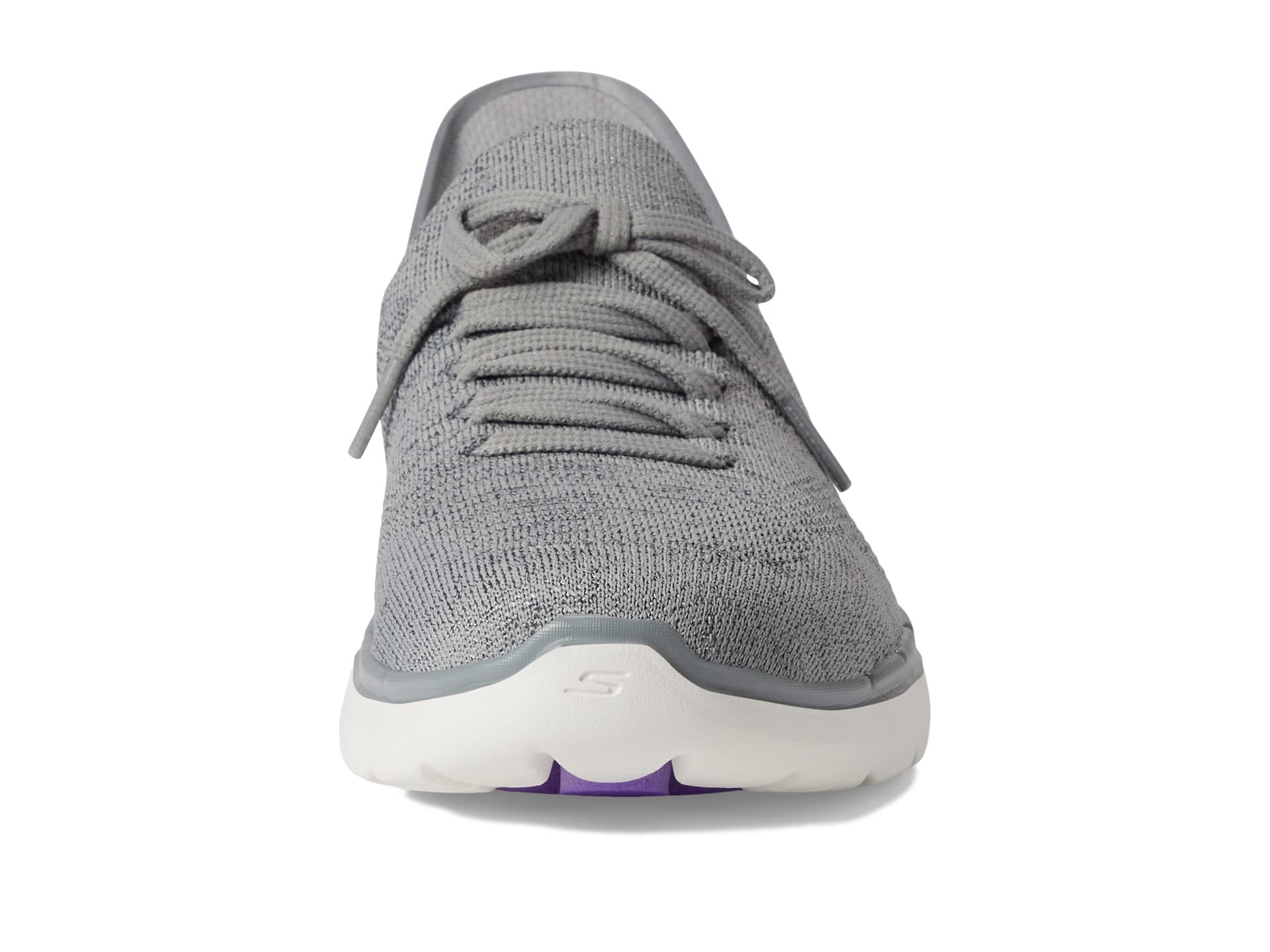 Skechers Go Walk 6 Lovely Day Hands Free Slip-Ins Gray/Lavender 8 B (M)