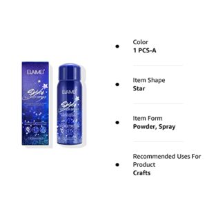 MASAIGGE Shiny Body Glitter Spray, Temporary Shimmery Spray for Skin Face Hair Clothing, Quick-Drying Long-Lasting Silver Highlight Powder for Women Festival Rave Stage Makeup Prom (2.11oz/60ml)