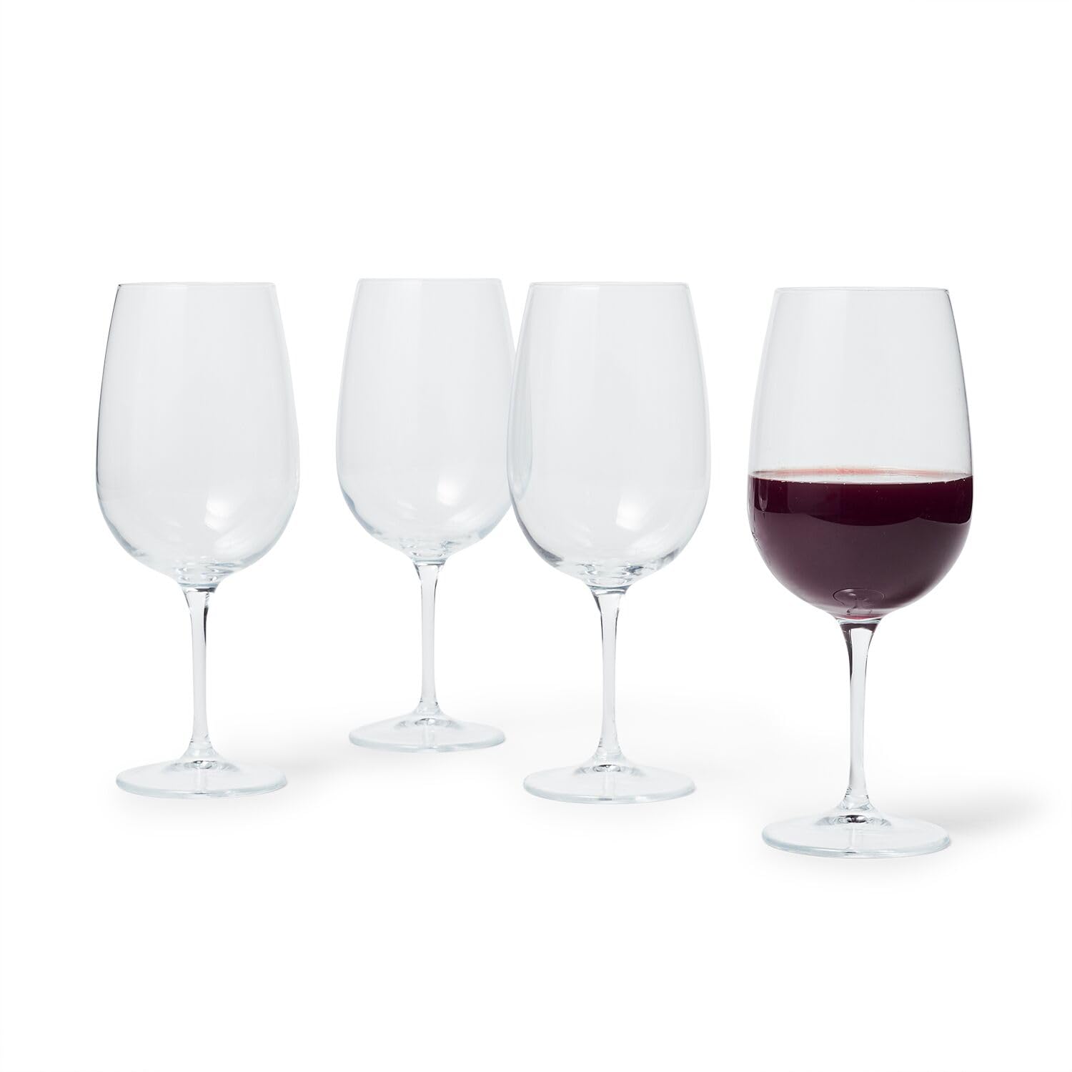 Sur La Table Bistro Red Wine Glasses, Set of 4, Clear