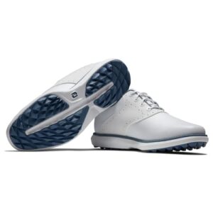 FootJoy Women's Traditions Spikeless Golf Shoe, White/White, 7