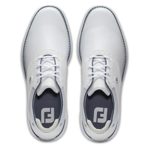 FootJoy Women's Traditions Spikeless Golf Shoe, White/White, 7