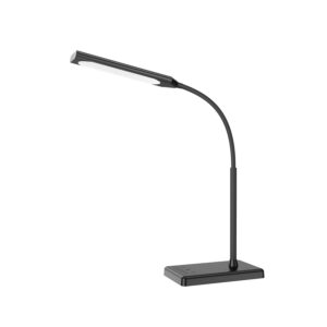 KEXIN LED Desk Lamp Touch Control Desk Lamp with USB Charging Port 5 Color Modes 6 Brightness Levels Dimmable Eye-caring Office Lamp with Memory Function 1h Timer Adjustable Gooseneck Table Lamp Black