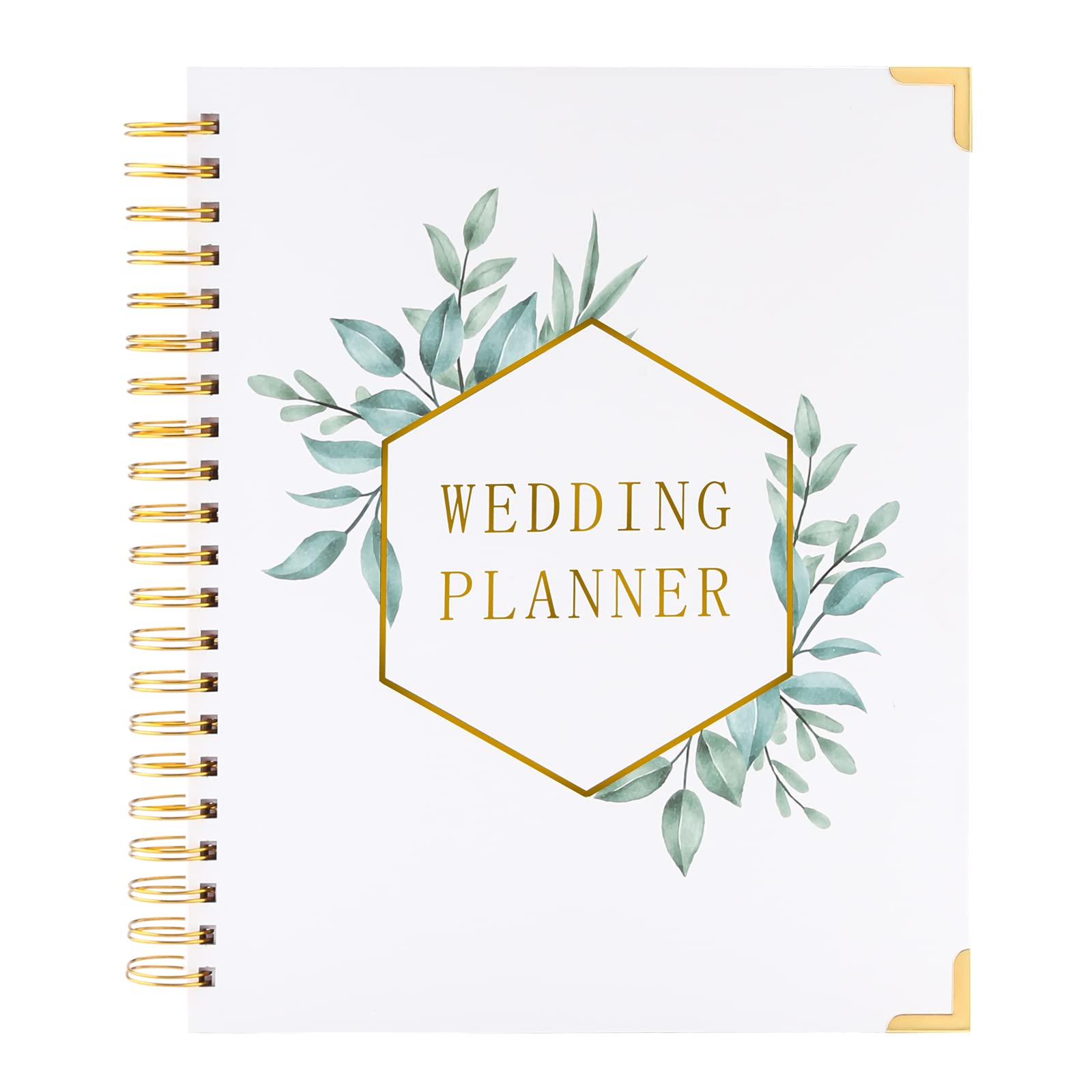 Wedding Planner Book and Organizer For The Bride,Engagement Gift for Newly Engaged Couples，Bride To Be Gifts-Planning Stickers,Pocket Folder,Ballpoint Pen and Card.