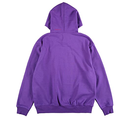 astro monical Ye Must Be Born Again Graphic Hoodies Rapper Graphic Hoodies For Men Oversized Cotton Sport Jumper Violet,L