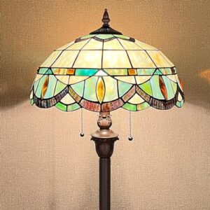 thatyears tiffany floor lamps victorian style style stained glass 16x16x65 inches antique pole standing reading lamps decor living room bedroom home office