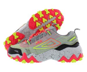 fila womens oakmont tr fitness trail running shoes gray 8 medium (b,m)