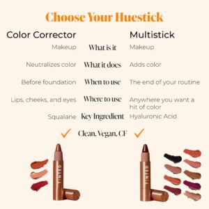 Live Tinted Huestick Multistick in Balance: Ultra Creamy, Eye, Lip, and Cheek Multistick, Packed with Hydrating Hyaluronic Acid, Squalane, Vitamins C + E, 3g / 0.1oz