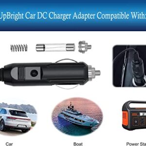 UpBright Car DC Adapter Compatible with BLUETTI EB3A EB90 EB70 Power Station Solar Generator 268Wh LiFePO4 Battery Pack 12V-28VDC-8.5A 600W 7.9mm x 5.5mm Connection Power Supply Cord Battery Charger
