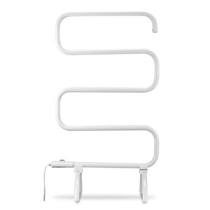 Homeleader Heated Towel Rack, 120W Fast Heating Towel Warmer, Perfect for Modern Bathroom Styles, White