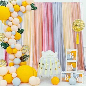 Fomcet 10FT x 10FT Backdrop Stand Heavy Duty with Base, White Portable Adjustable Pipe and Drape Backdrop Stand Kit, Square Metal Arch Party Frame for Wedding Birthday Parties Banquet Decorations