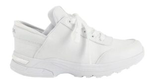 zeba women's hands free slip-on walking shoes (snow white, 9)