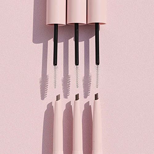 Wander Beauty Upgraded Brow Pencil & Eye Brow Gel Duo - Taupe - 2 in 1 Eye Brow Makeup With Castor Oil, Peptides, and Panthenol - Two-Sided Brow Filler, Definer, & Lifter for Fuller Brows - 0.05 fl oz