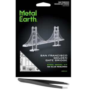 metal earth san francisco golden gate bridge 3d metal model kit bundle with tweezers fascinations