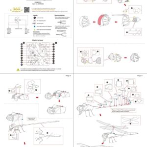 Metal Earth Dragonfly 3D Metal Model Kit Bundle with Tweezers Fascinations
