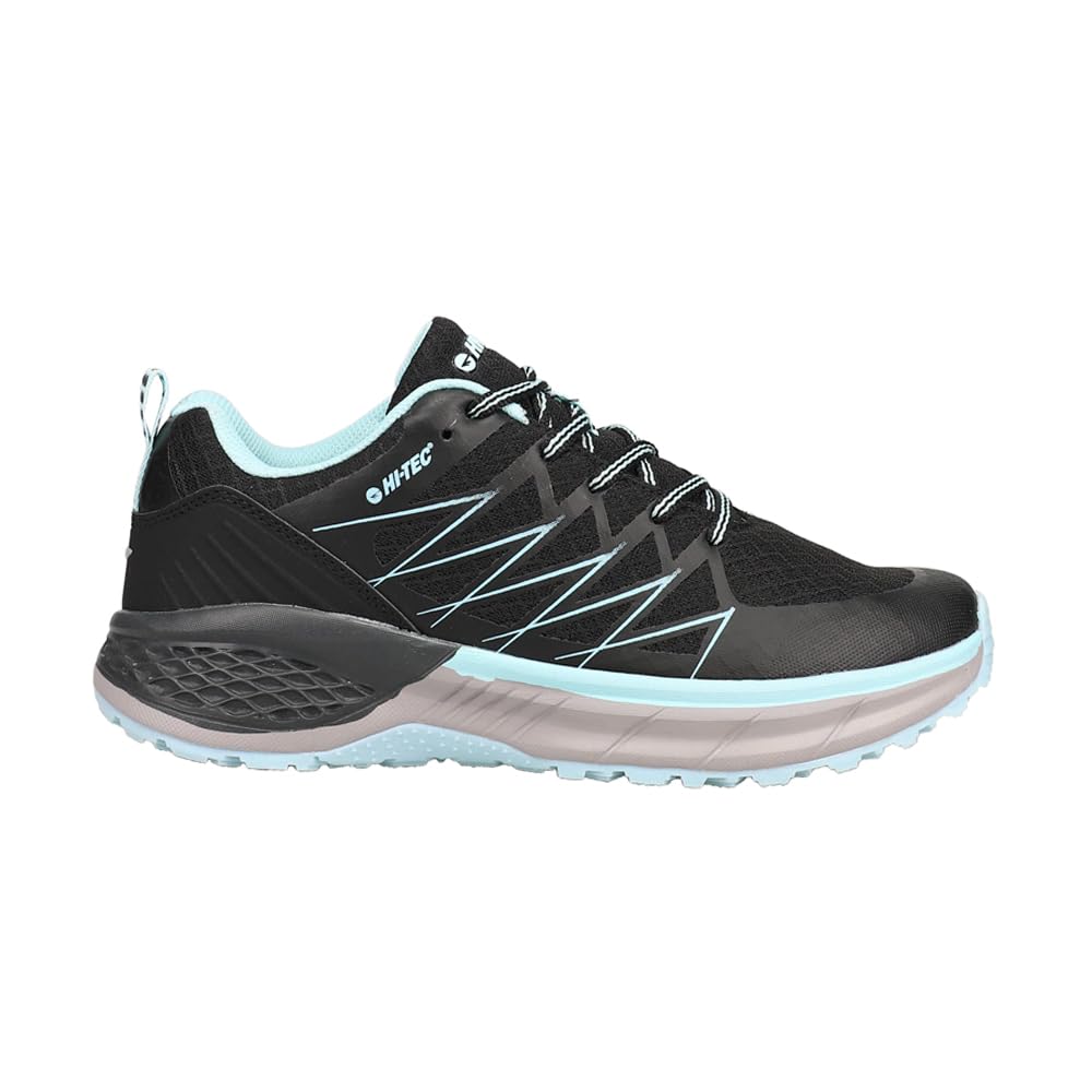 HI-TEC Destroyer Low Women’s Running Shoes, Lightweight Mesh Athletic Sneakers for Women - Black, 7.5 Medium