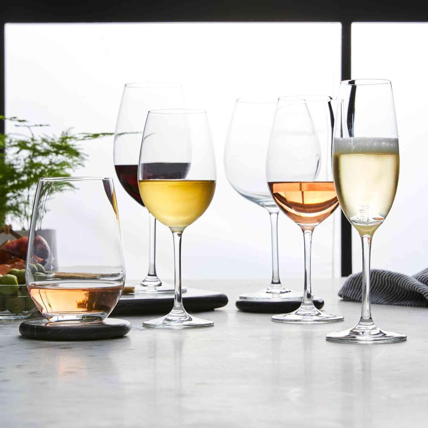 Sur La Table Chateau Stemless Wine Glass, Clear