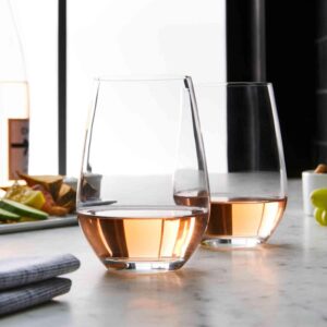 Sur La Table Chateau Stemless Wine Glass, Clear