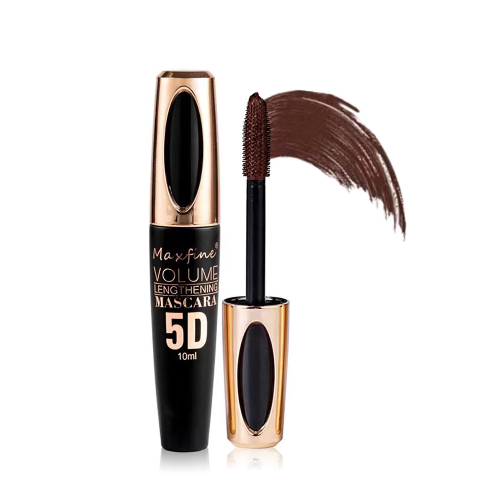 Quxunzzz Washable Mascara Eye Makeup, Lengthening Mascara,Volumizing Mascara, Mascara Makeup Brown