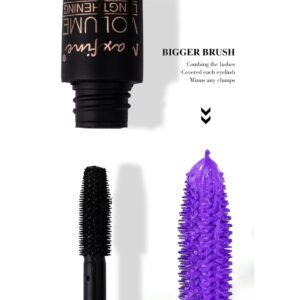 Quxunzzz Washable Mascara Eye Makeup, Lengthening Mascara,Volumizing Mascara, Mascara Makeup Brown