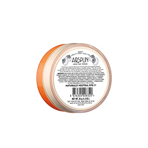 Airspun Coty Loose Face Powder, Naturally Neutral, Shelf