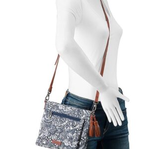 Sakroots Camden Small Crossbody Bag (Navy Spirit Desert 3)