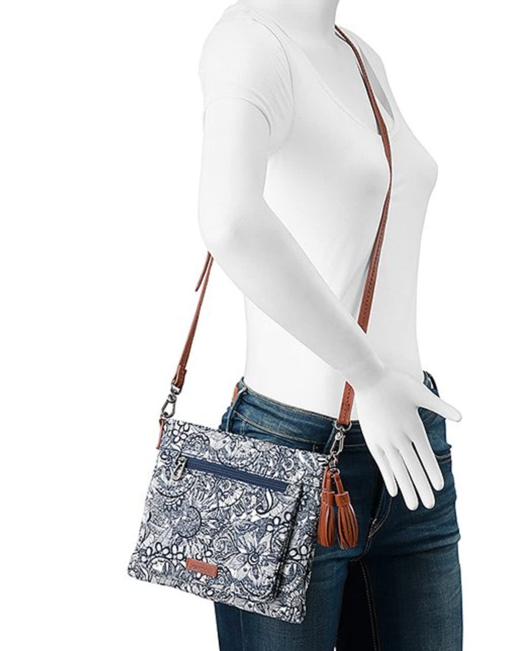 Sakroots Camden Small Crossbody Bag (Navy Spirit Desert 3)